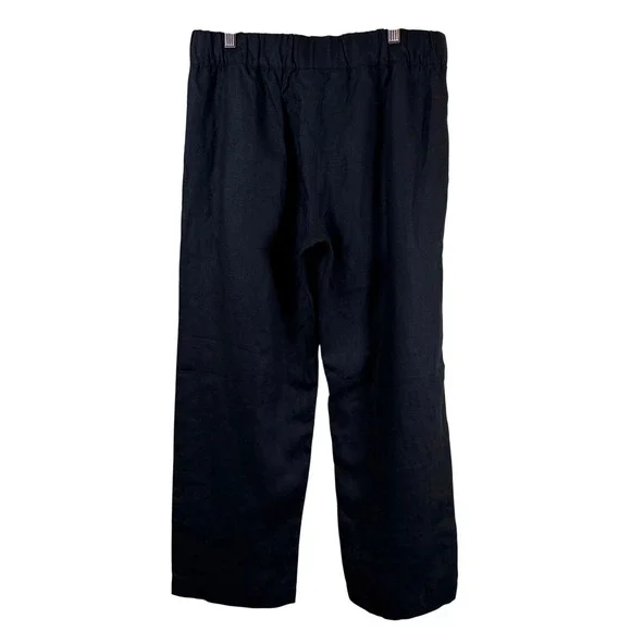 American Giant Women's Easy Linen Pant Size Medium Meteorite Cropped Minimalist - Picture 3 of 9